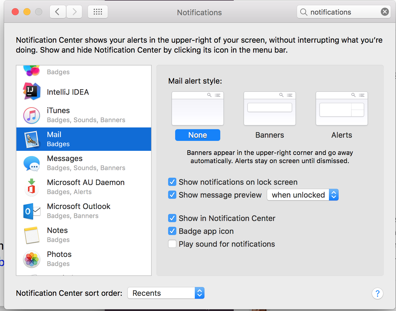 mute the sound for email on mac